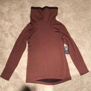 Ibex Merino Dyad Cowl Neck Sweater Top